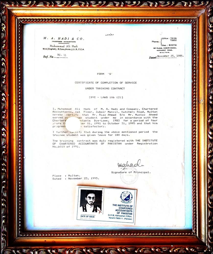 Hadi Co Certificate of Completion